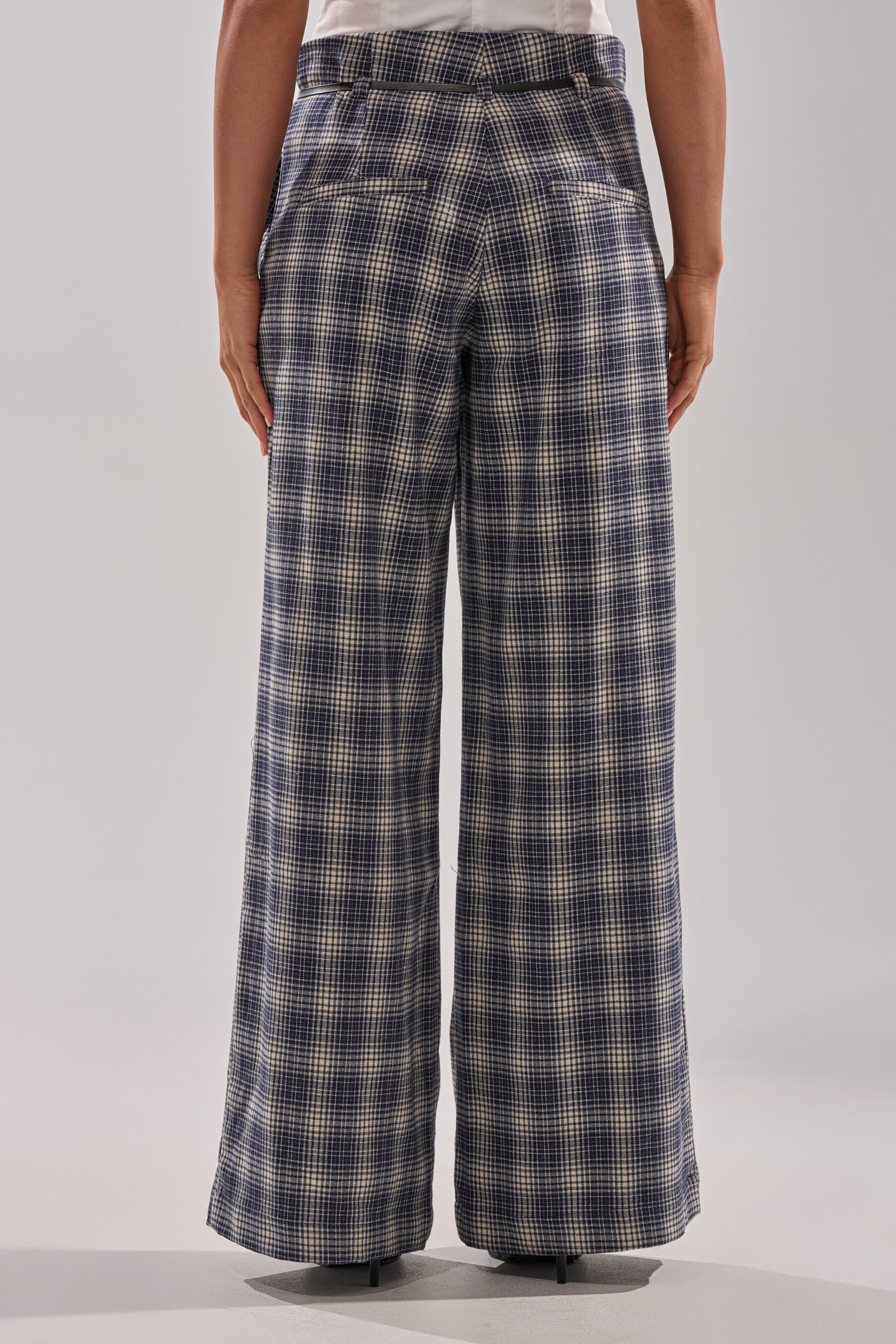 JANE PLAID TROUSER