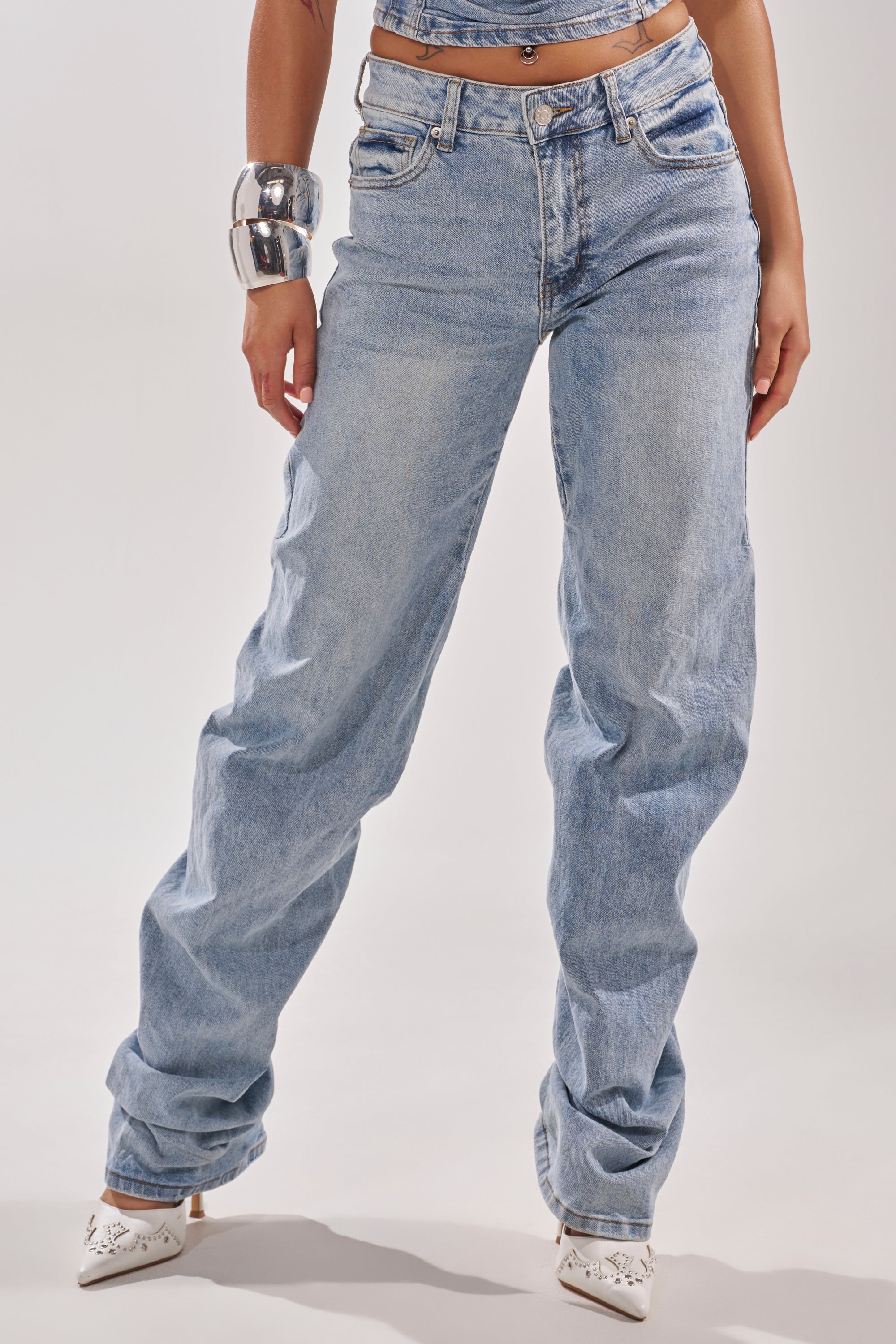 ON YOUR MIND STACKED DENIM