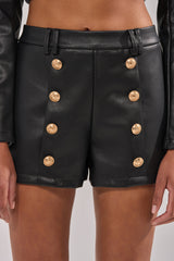 LOLITA FAUX LEATHER SHORTS