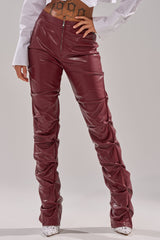 DOWN AND DIRTY FAUX LEATHER PANT