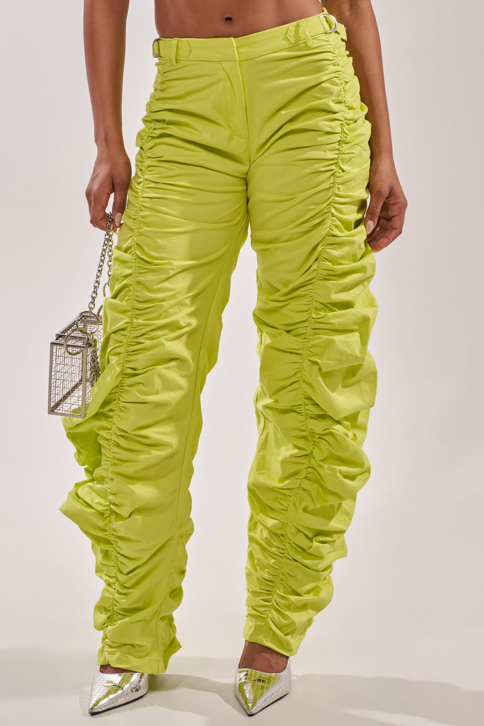 NOT IN THE MOOD RUCHED TROUSER
