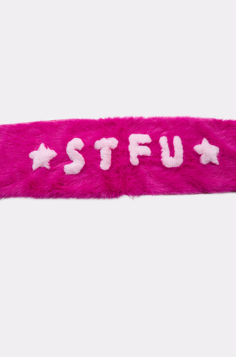 STFU FAUX FUR SCARF