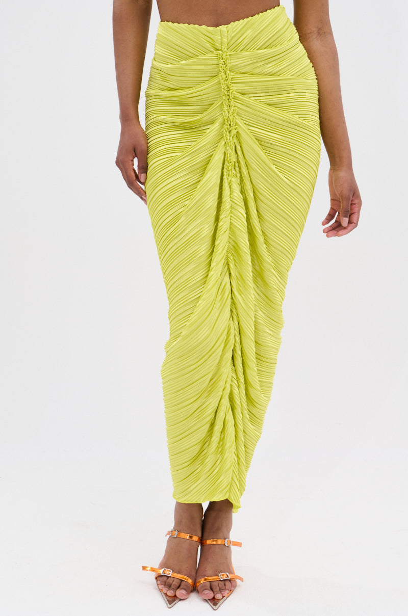 SWEET AS CAN BE GREEN MAXI SKIRT