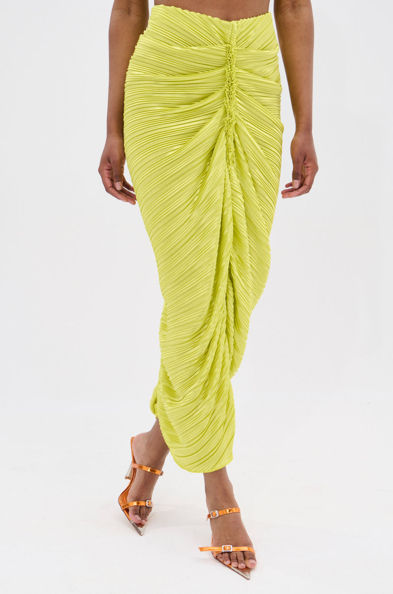 SWEET AS CAN BE GREEN MAXI SKIRT