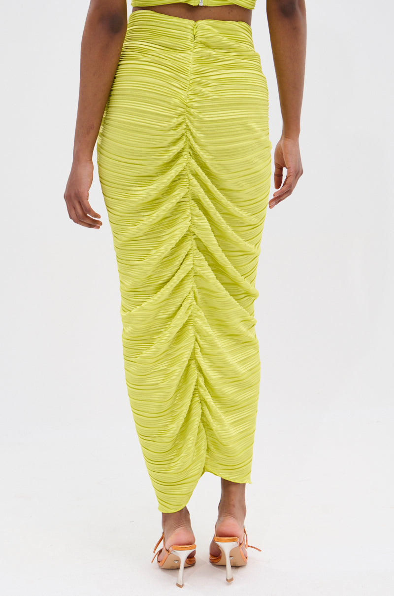 SWEET AS CAN BE GREEN MAXI SKIRT