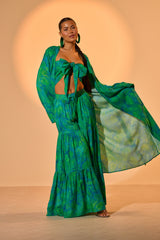 INTO THE GARDEN DUSTER IN GREEN