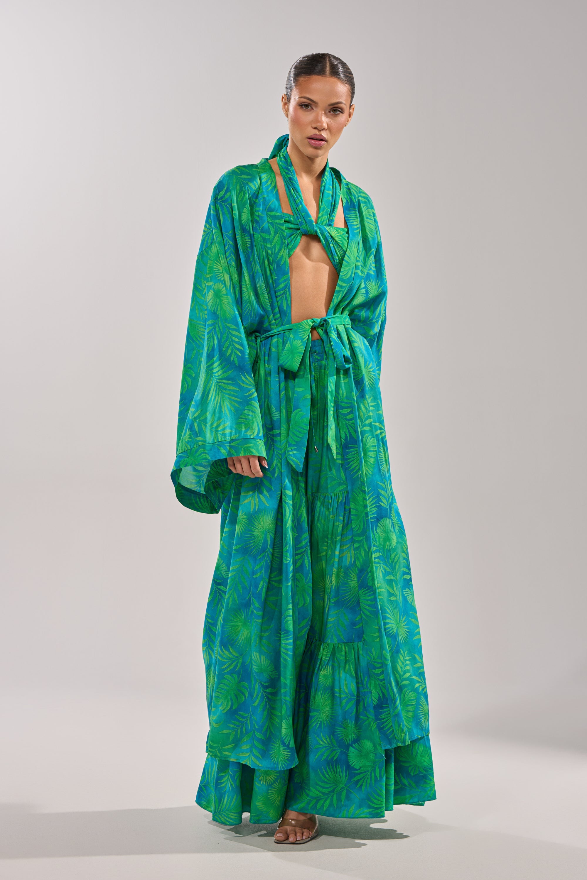 INTO THE GARDEN DUSTER IN GREEN