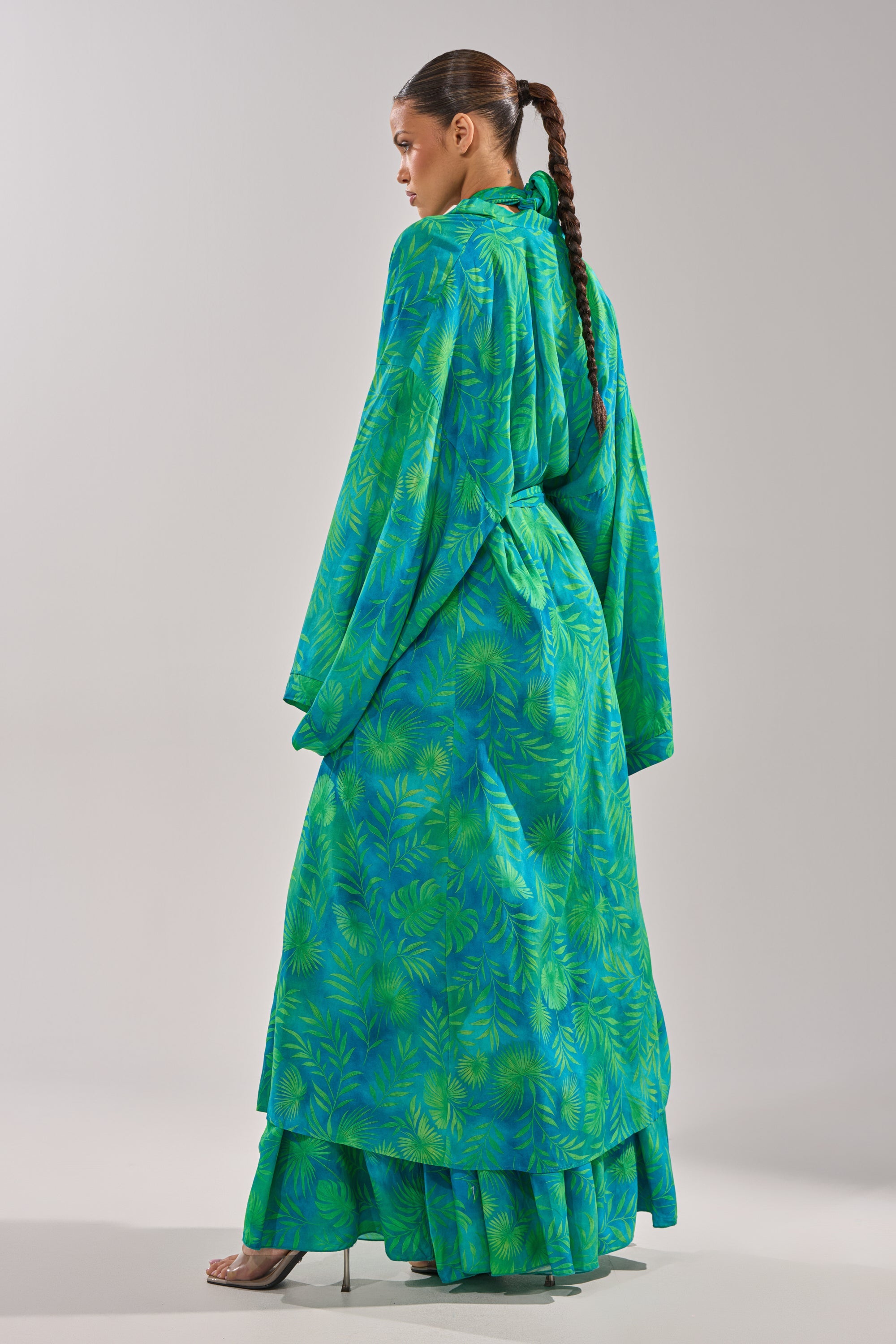 INTO THE GARDEN DUSTER IN GREEN