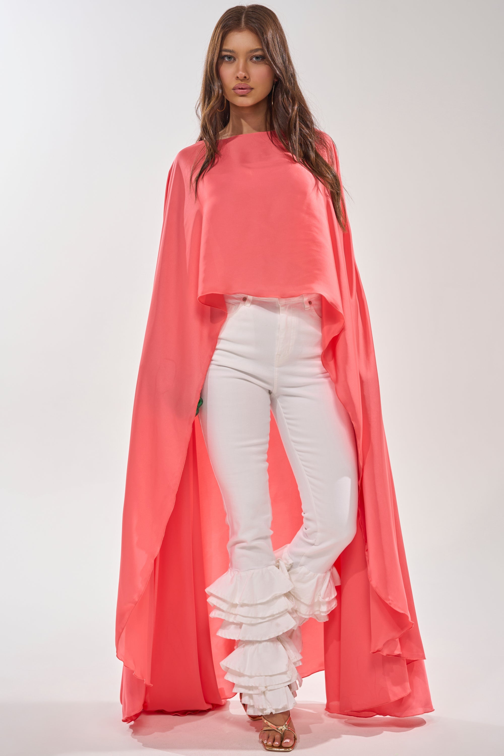 SO CHIC CAPE BLOUSE