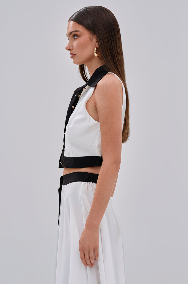 VIVI BUTTON DOWN BLOUSE