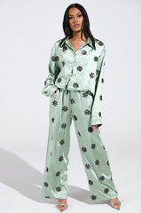 DREAMS COMING TRUE SATIN PALAZZO PANT