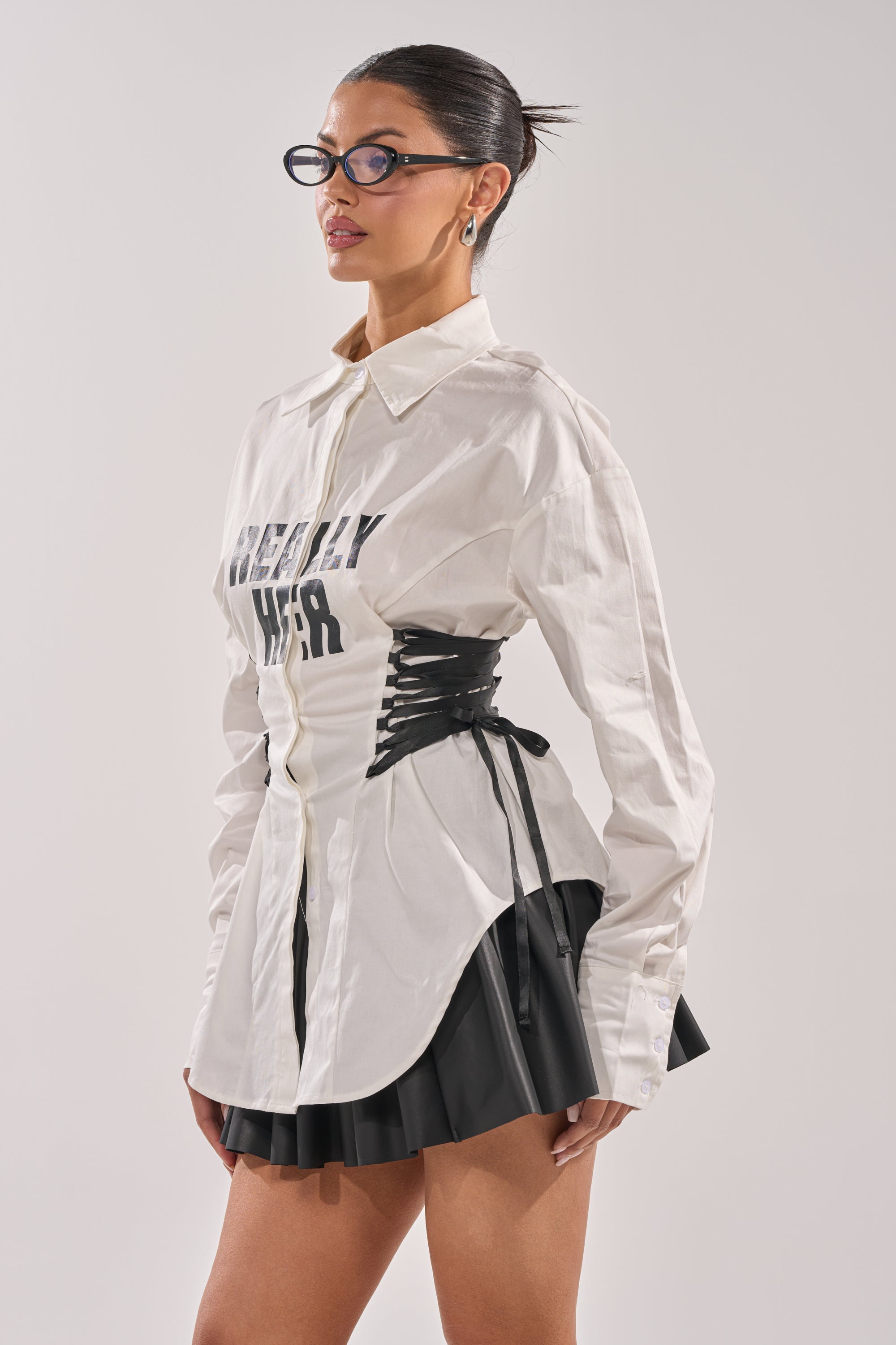 REALLY HER POPLIN BLOUSE