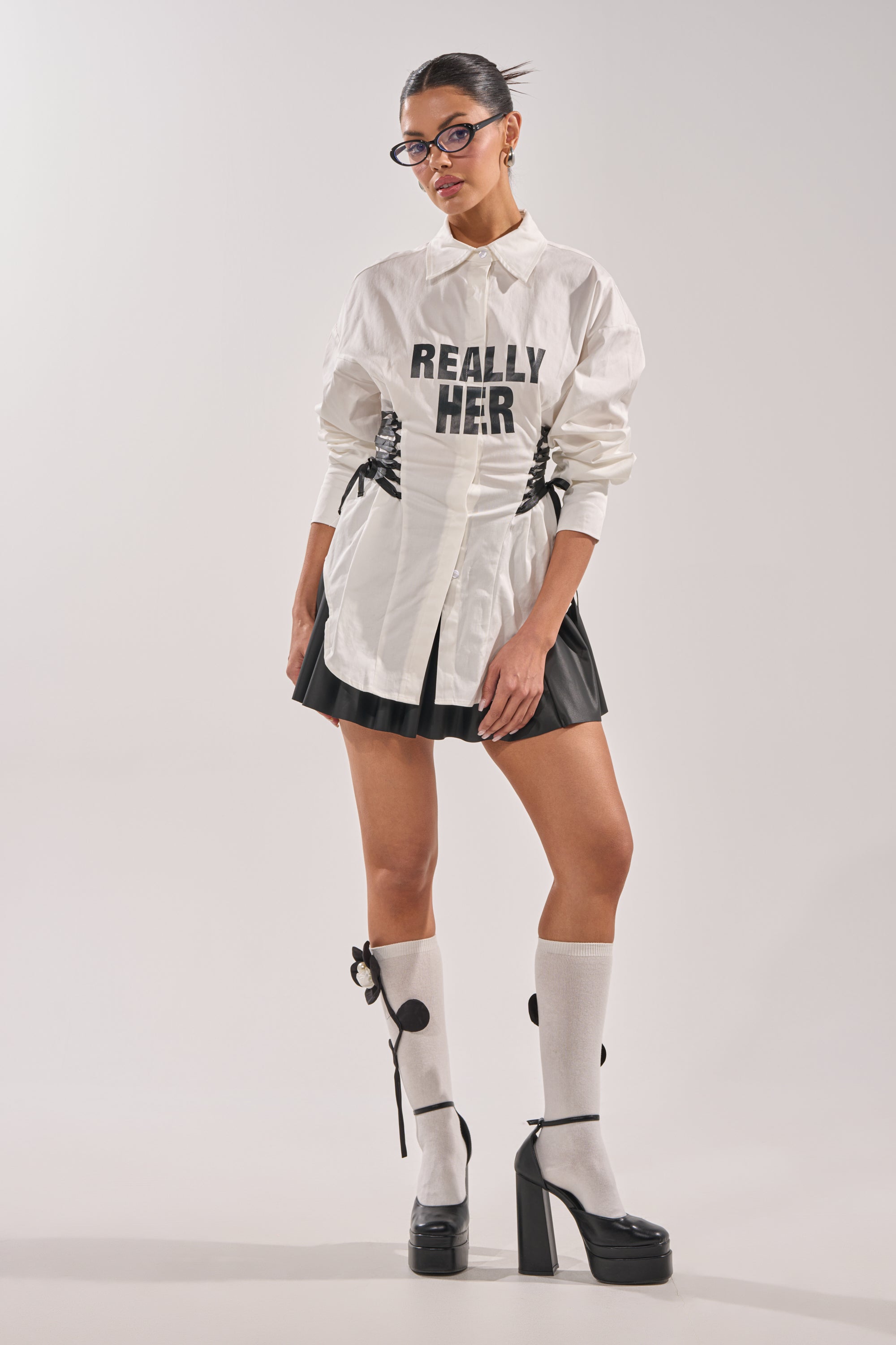 REALLY HER POPLIN BLOUSE