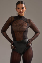 SPIDER GIRL MESH BODYSUIT