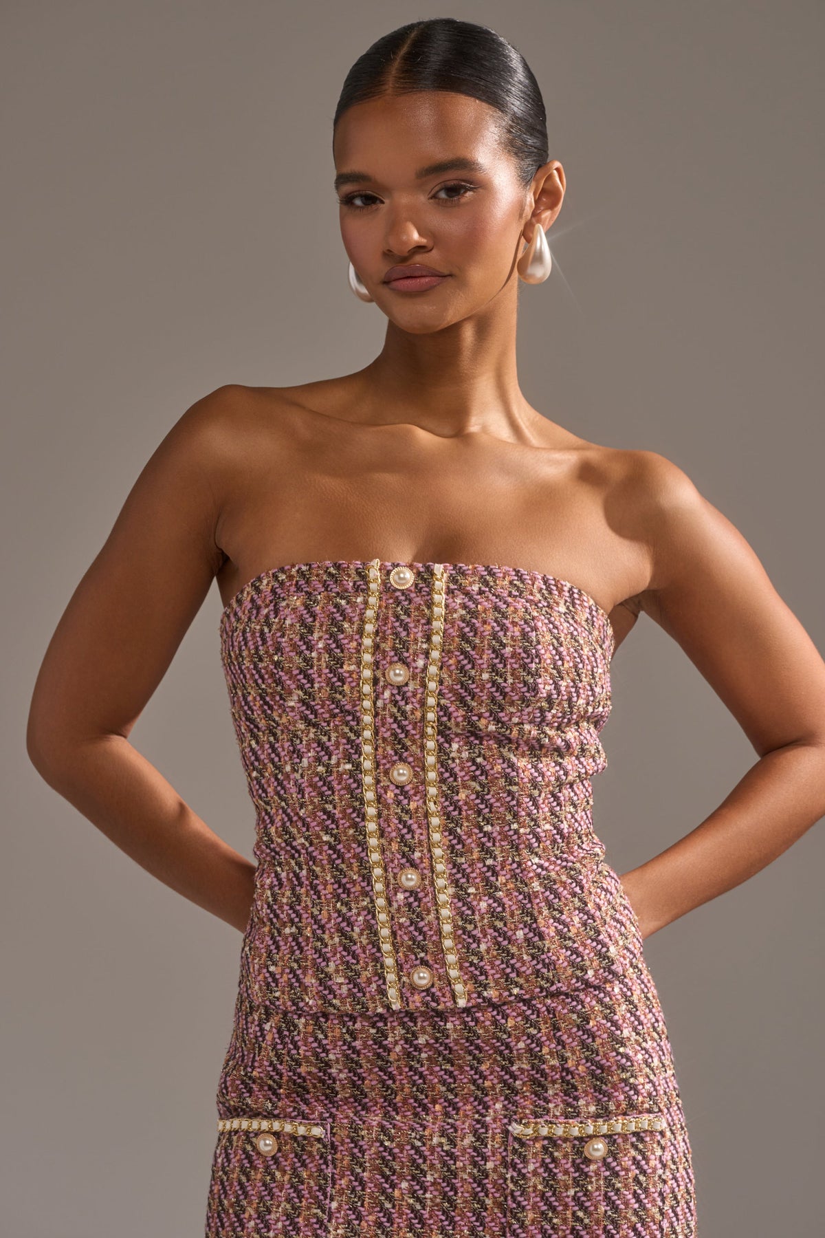 TRUTH OR DARE TWEED CORSET