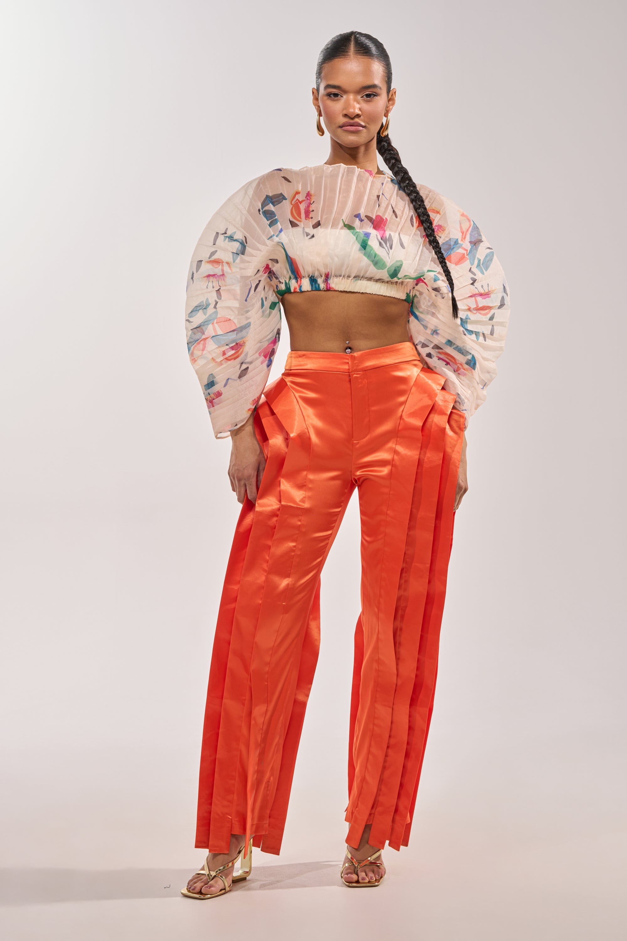 CANDY RAIN PLEATED BLOUSE