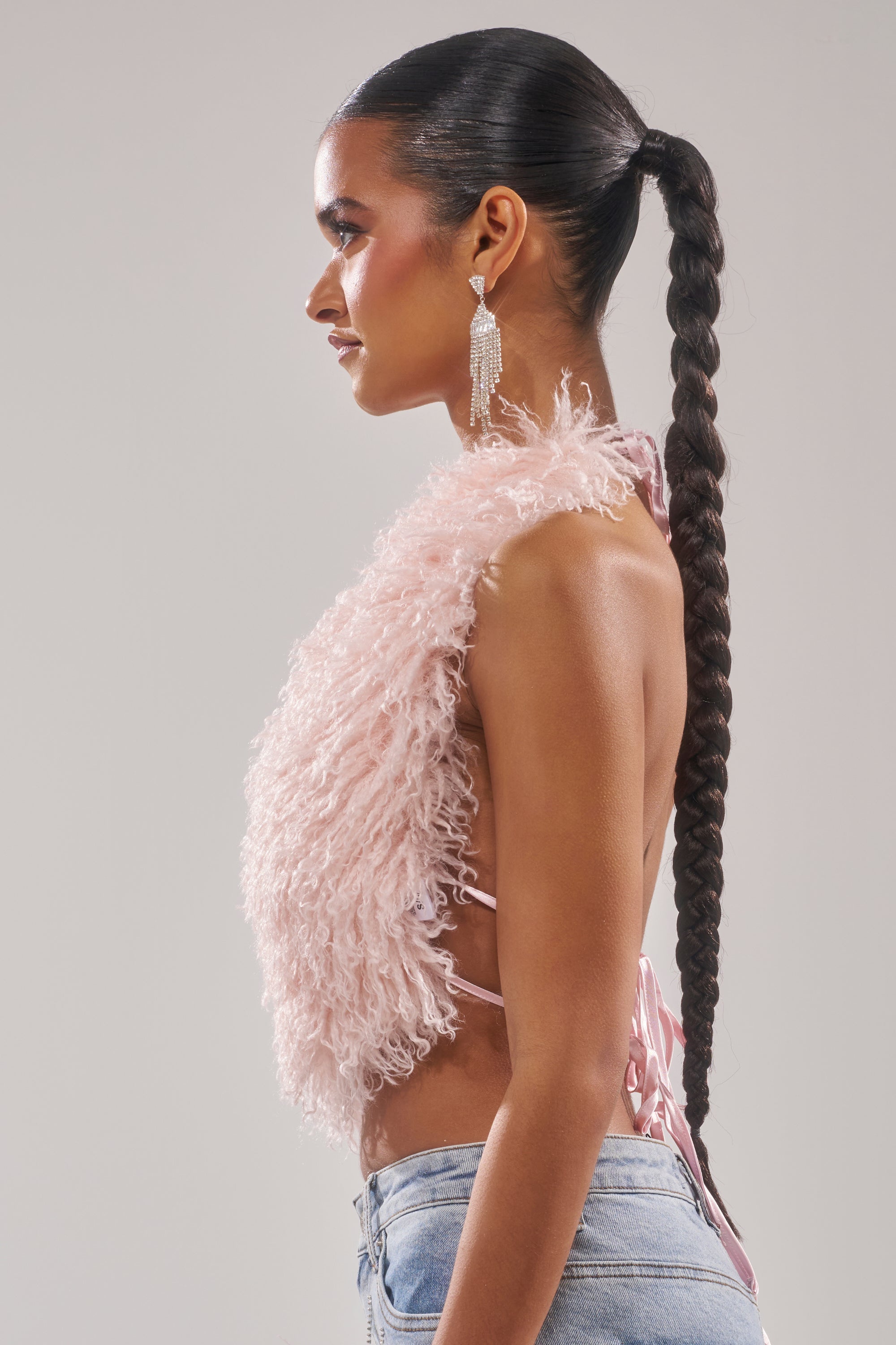 ACT UP FUR BLOUSE