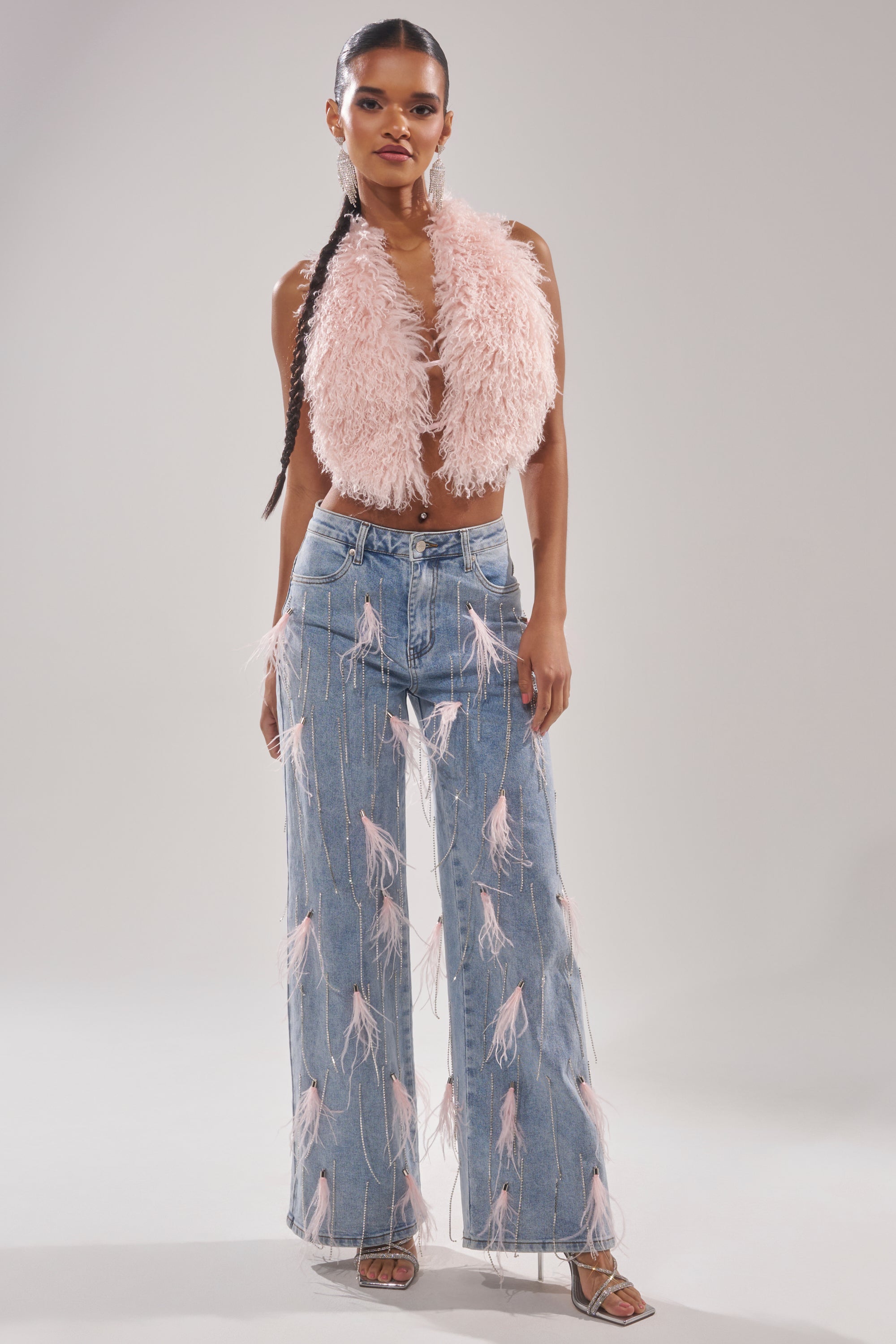 ACT UP FUR BLOUSE
