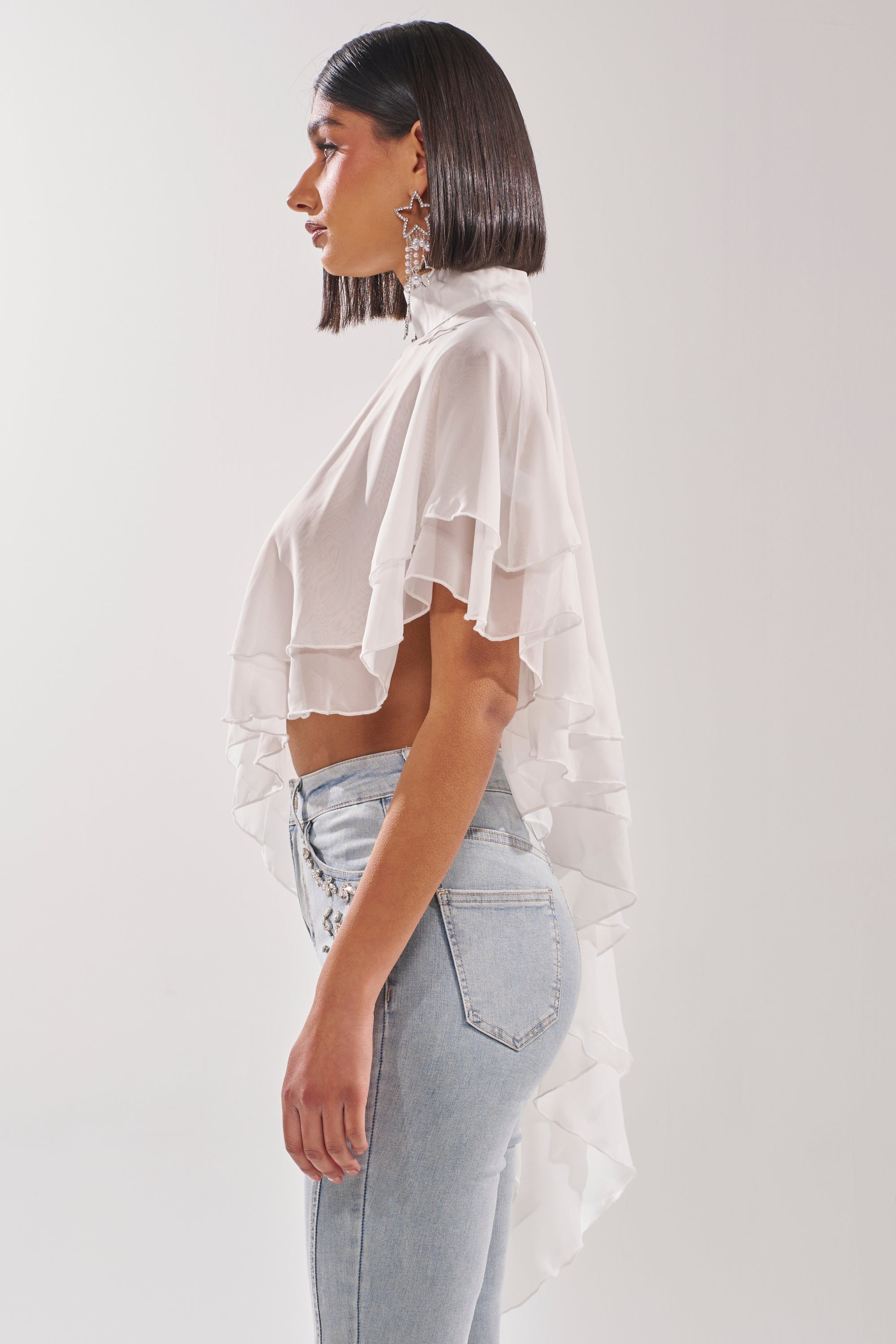 FOLLOW ME DRAPEY BLOUSE