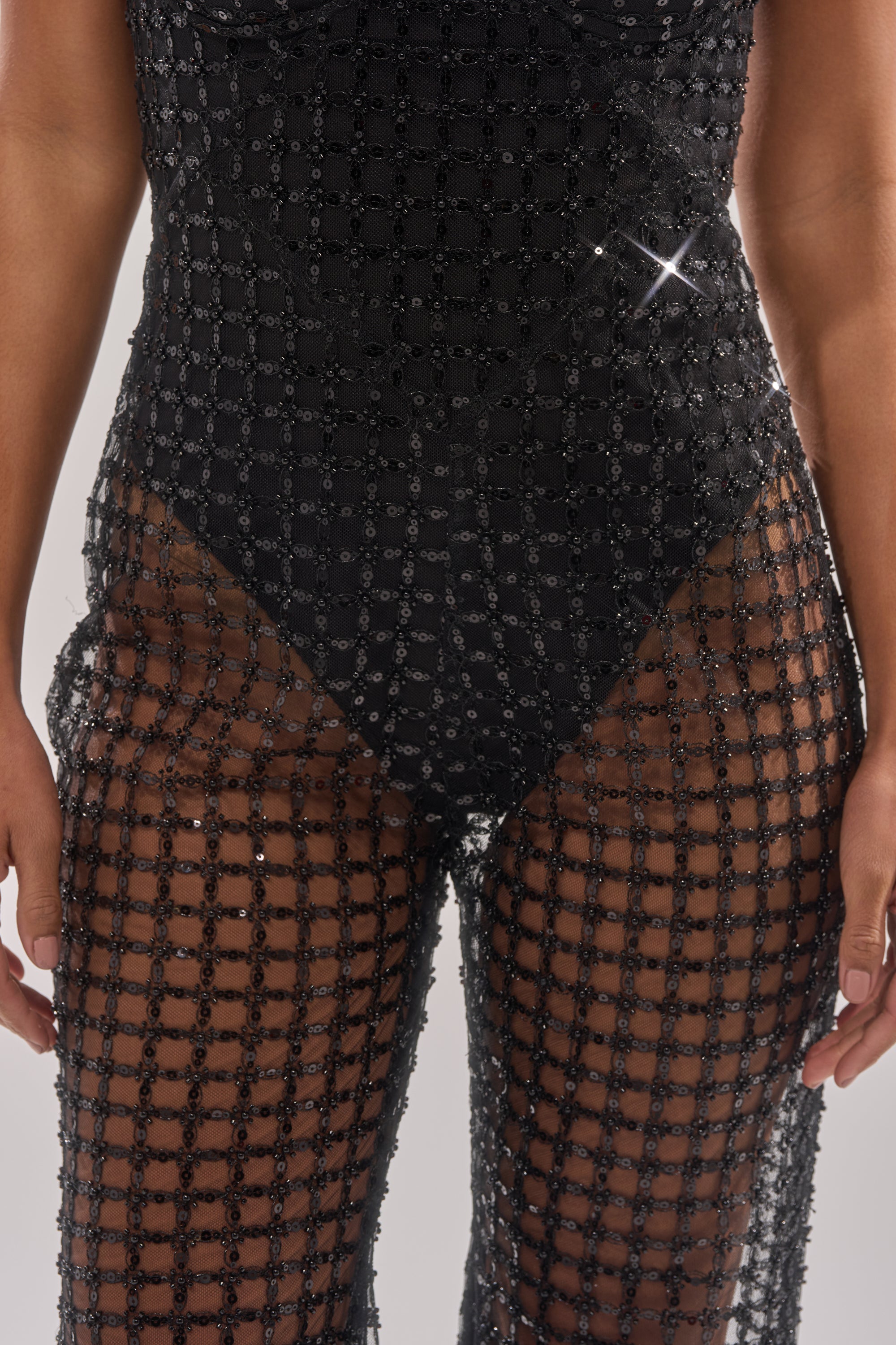HARDEST TO LOVE MESH JUMPSUIT