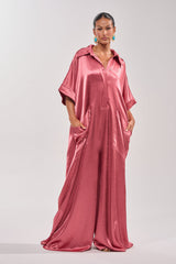 SHE'S RICH OVERSIZED JUMPSUIT IN ROSE