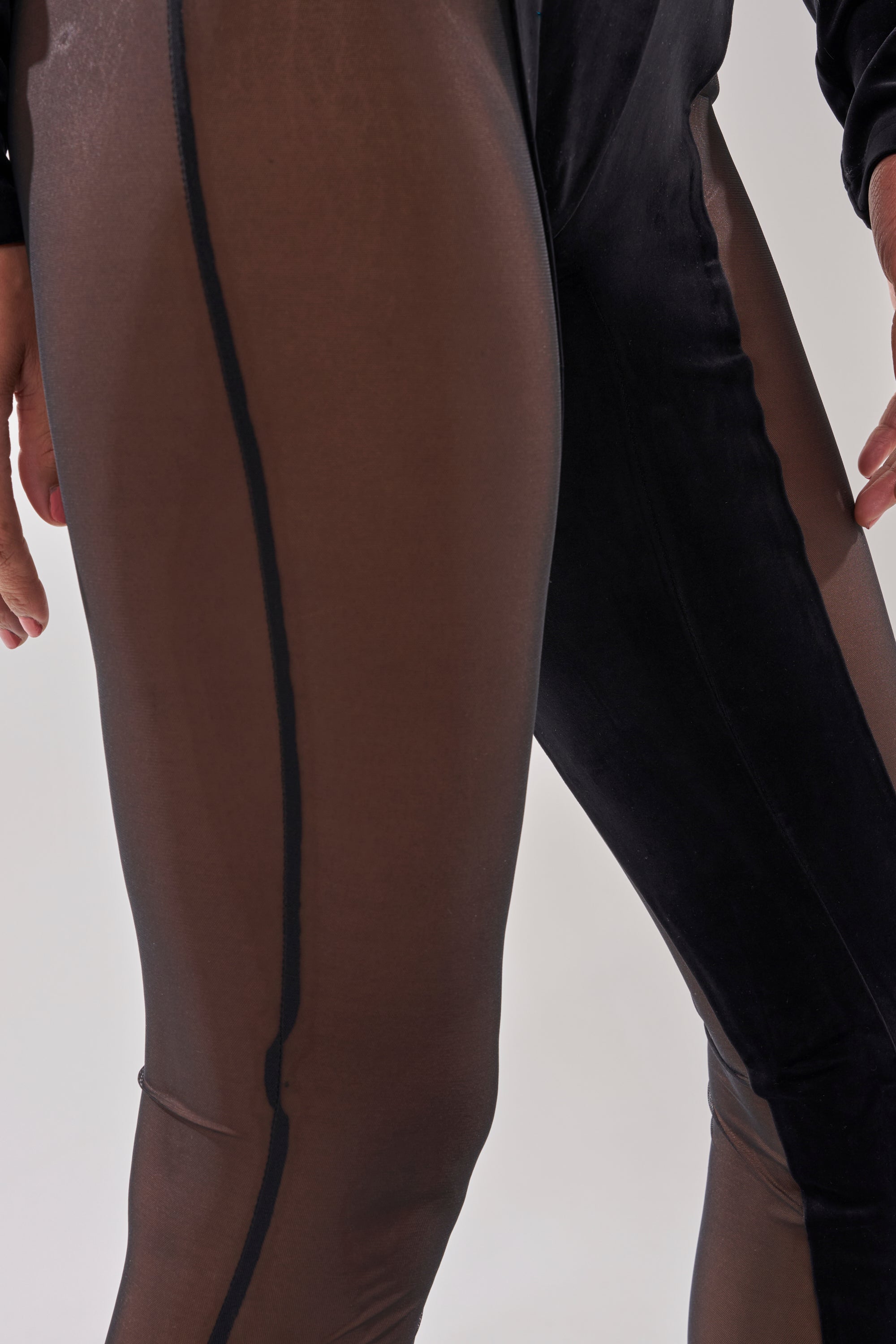 MESH TO IMPRESS LONG SLEEVE JUMPSUIT