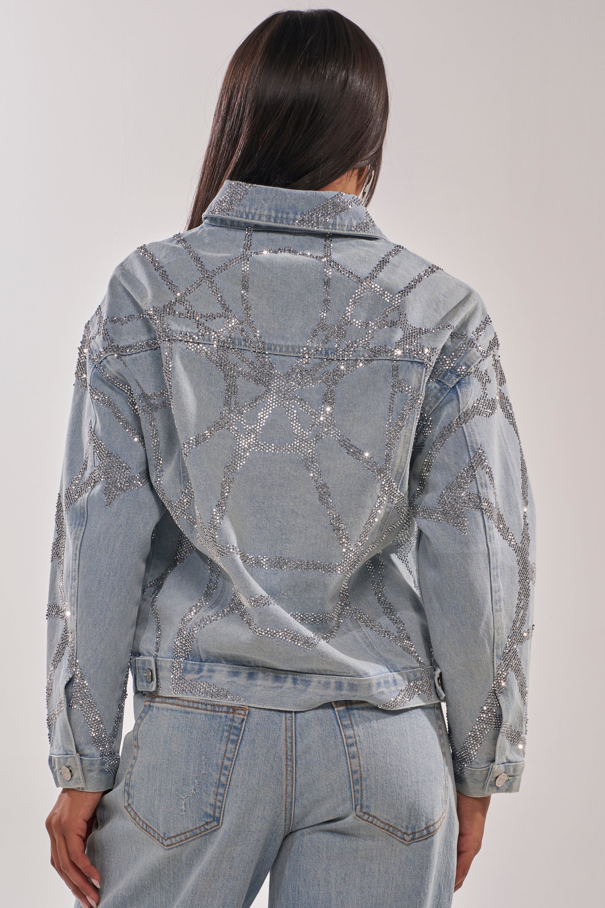 TWILIGHT ZONE RHINESTONE DENIM JACKET