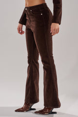 RAE VELVET DENIM FLARE PANT