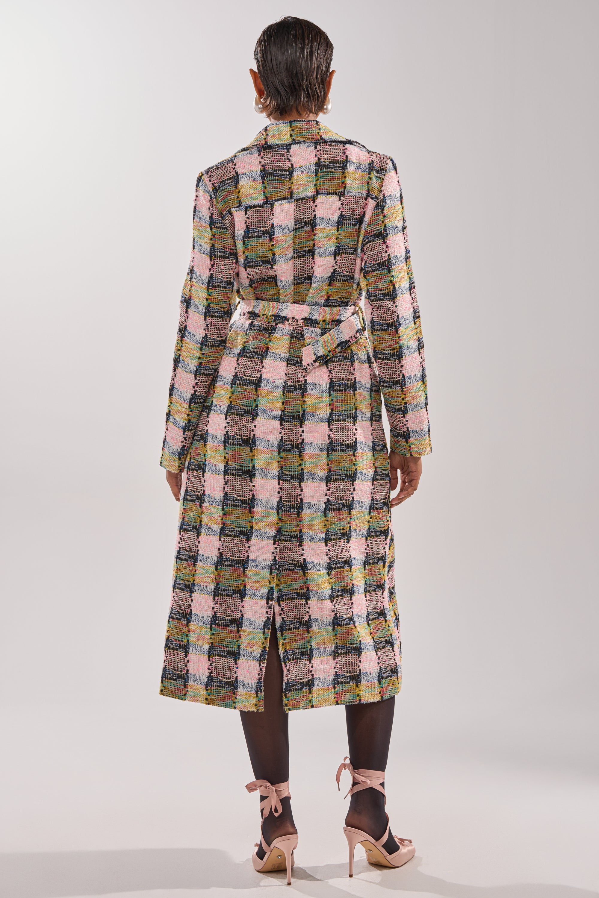 MAIN SQUEEZE TWEED TRENCH