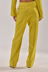 CLEO TROUSER IN CHARTREUSE