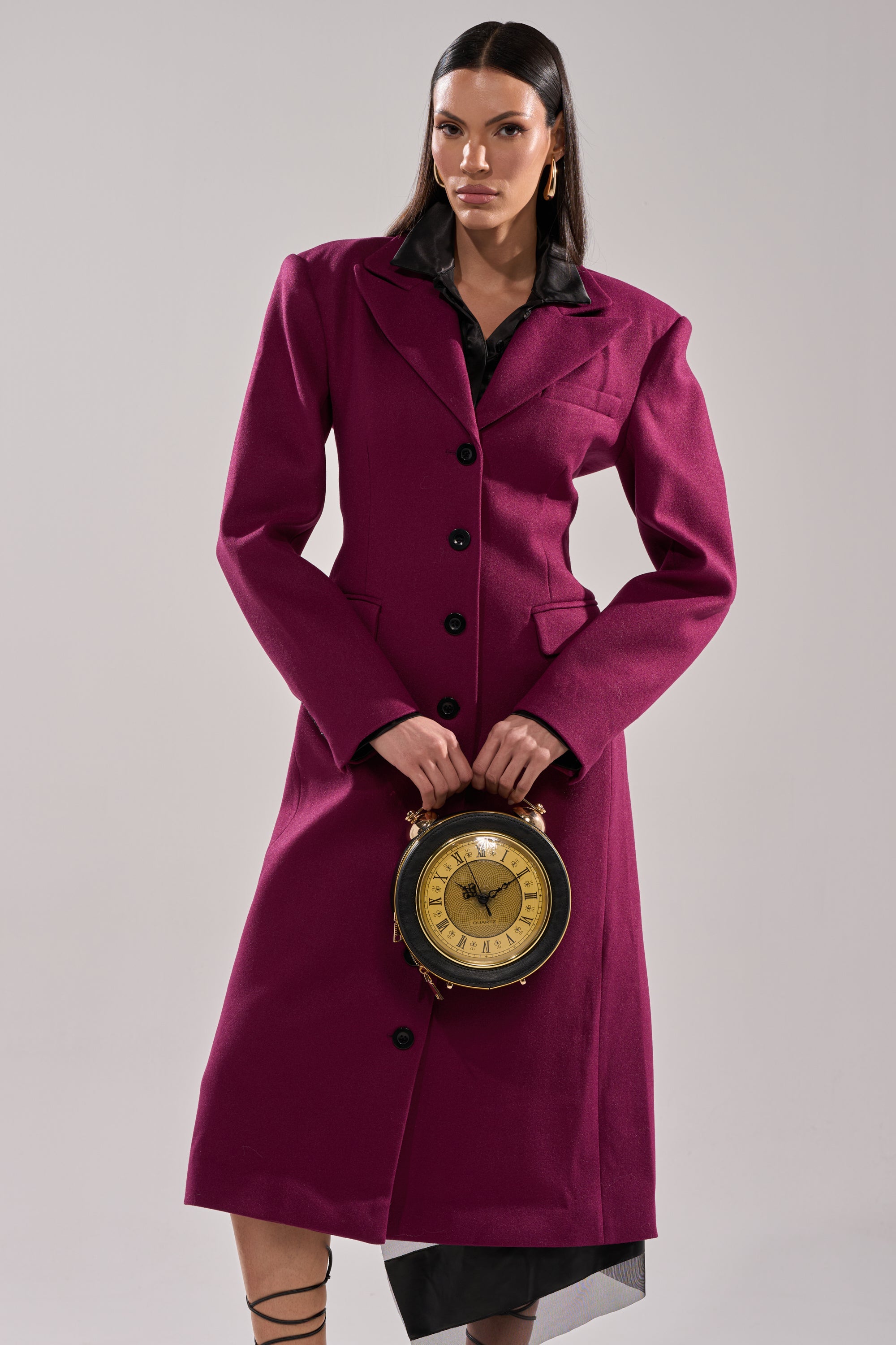SCARLETT LUXE TRENCH IN PURPLE