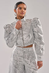 JUST LIKE THAT BROCADE BOMBER