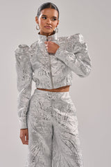 JUST LIKE THAT BROCADE BOMBER