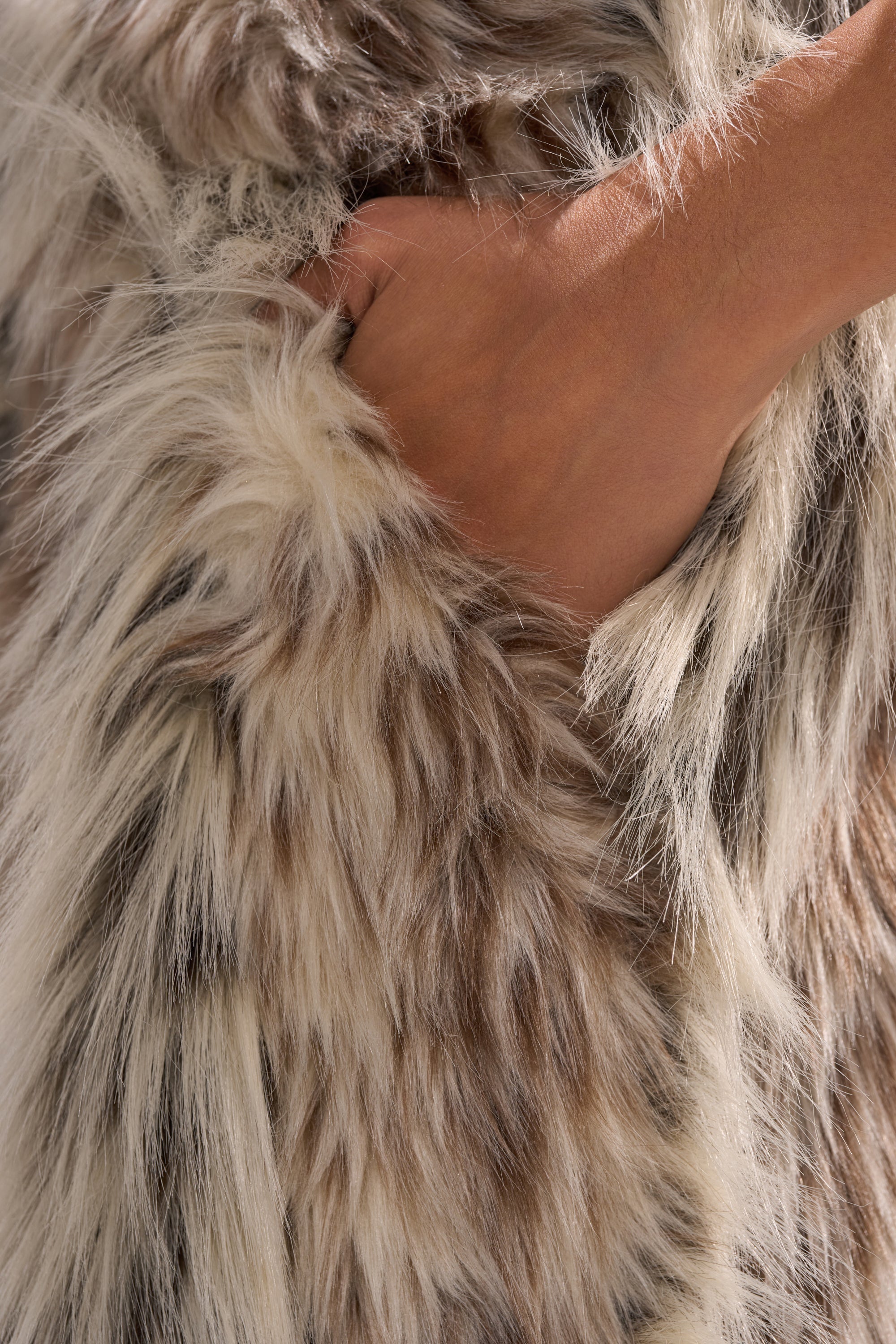 PARTICULAR TASTE FAUX FUR CARGO PANTS
