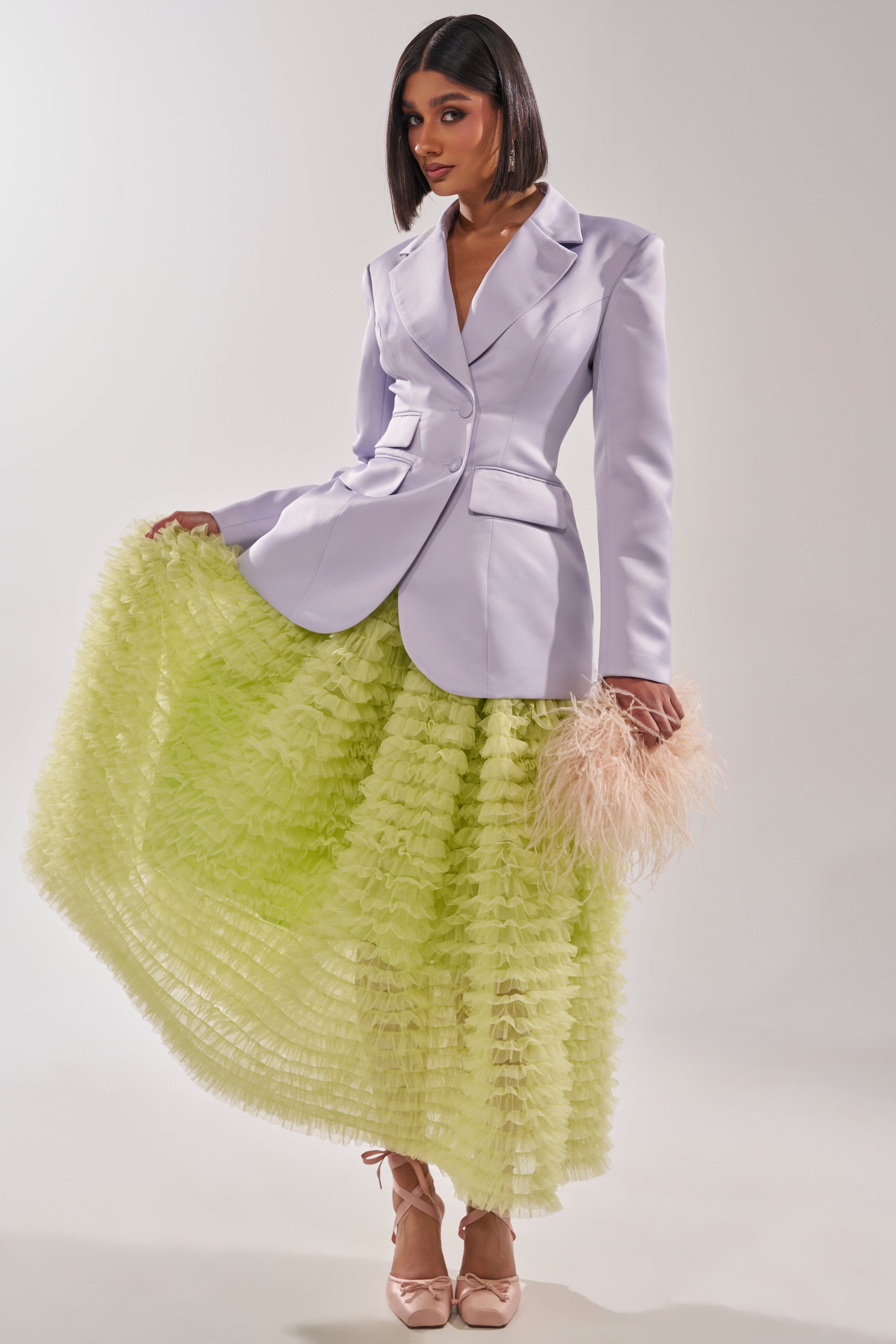 PERFECT FIT BLAZER IN LILAC