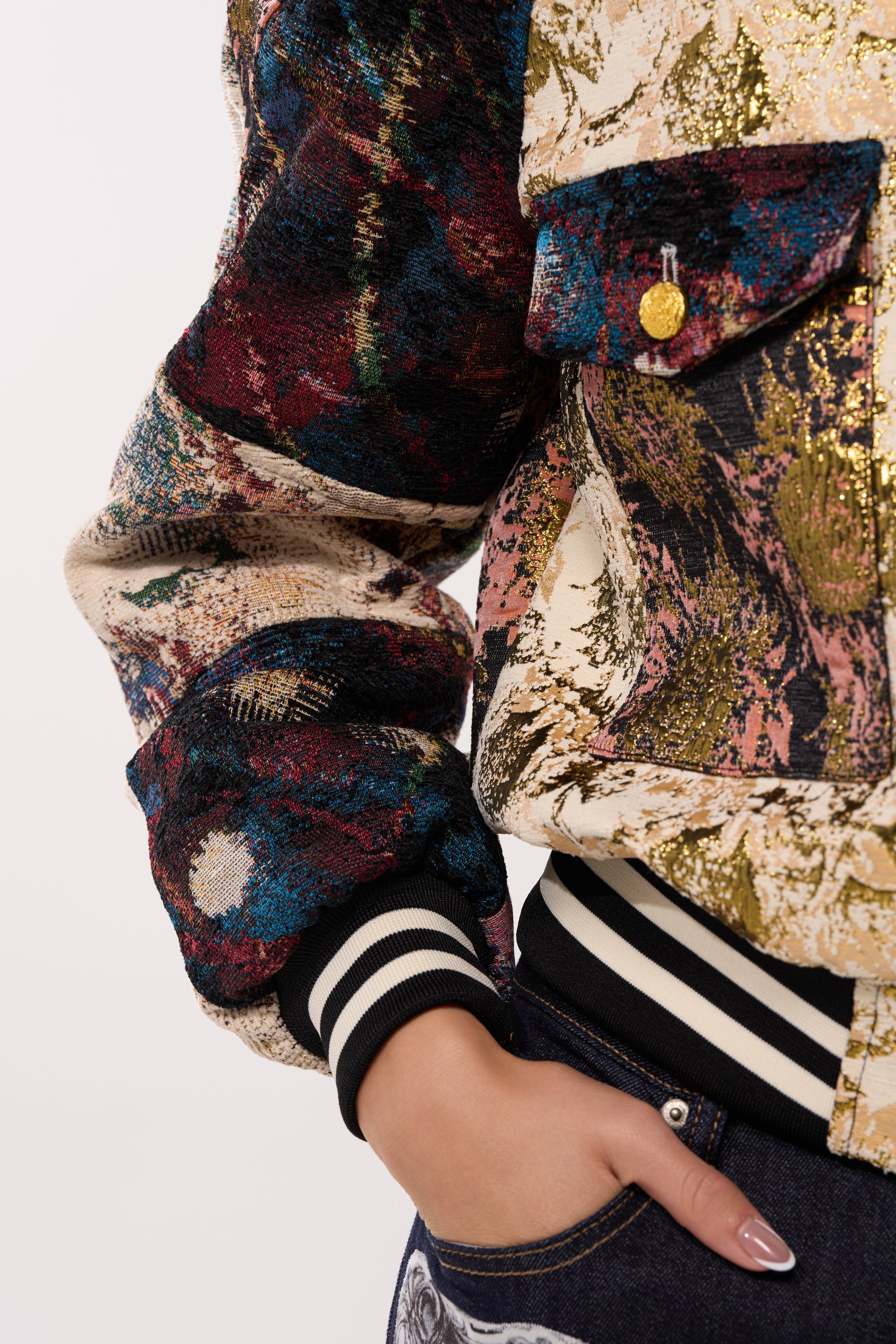 EGO CHECK PATCHWORK BOMBER