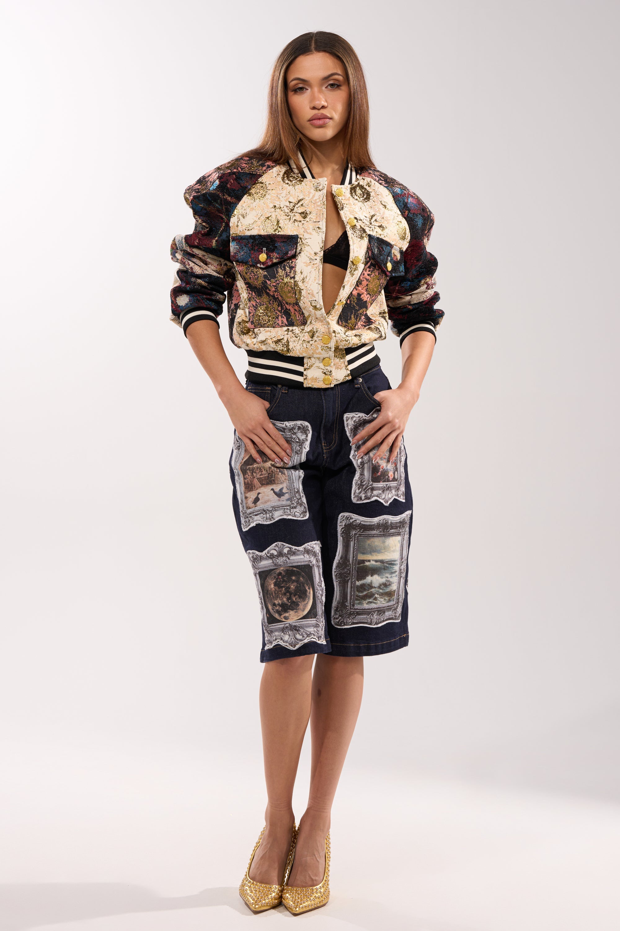 EGO CHECK PATCHWORK BOMBER