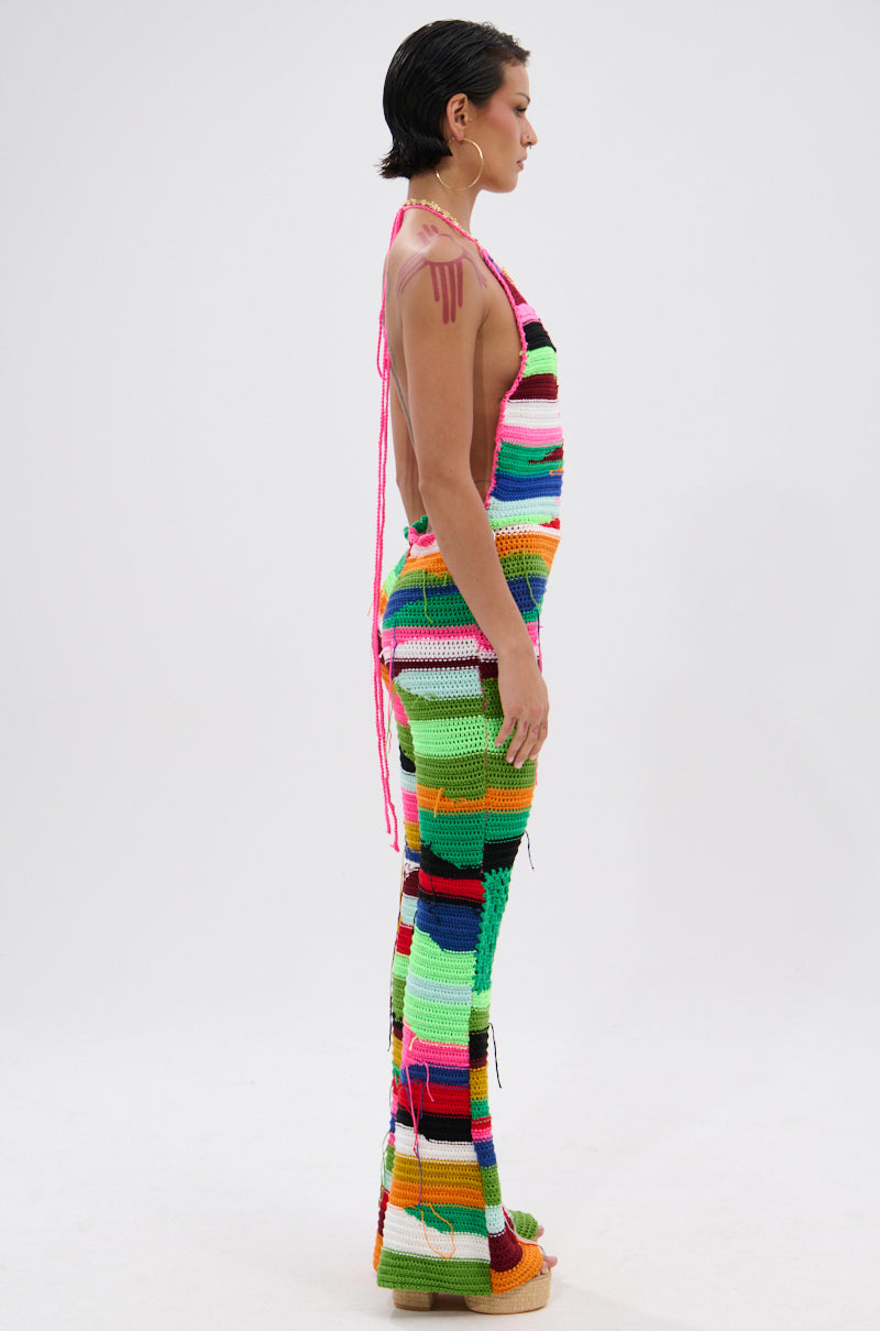 FUNKY TOWN CROCHET JUMPSUIT