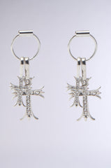 CROSS CHARM EARRING