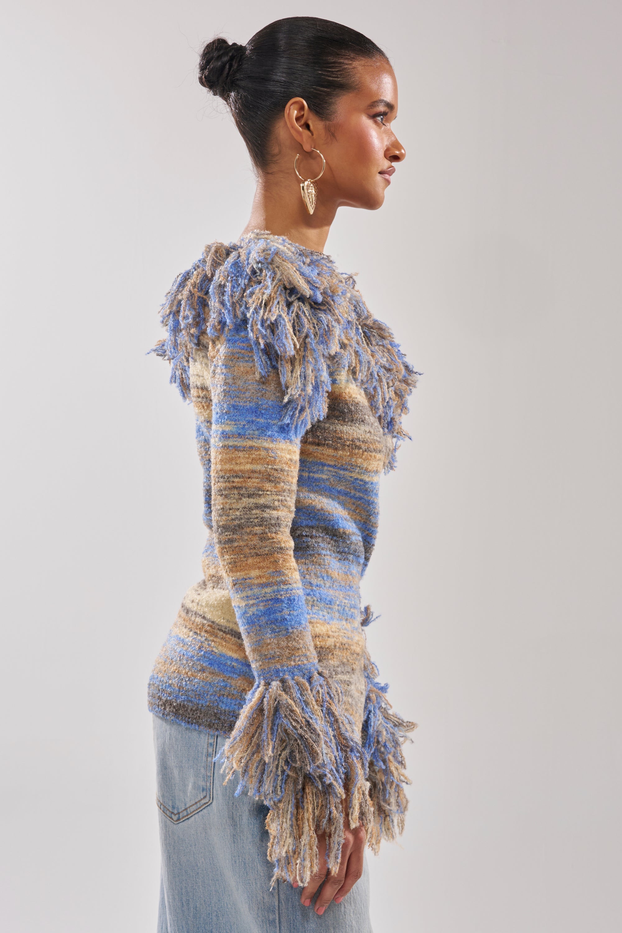 FRINGE FOR DAYS SWEATER