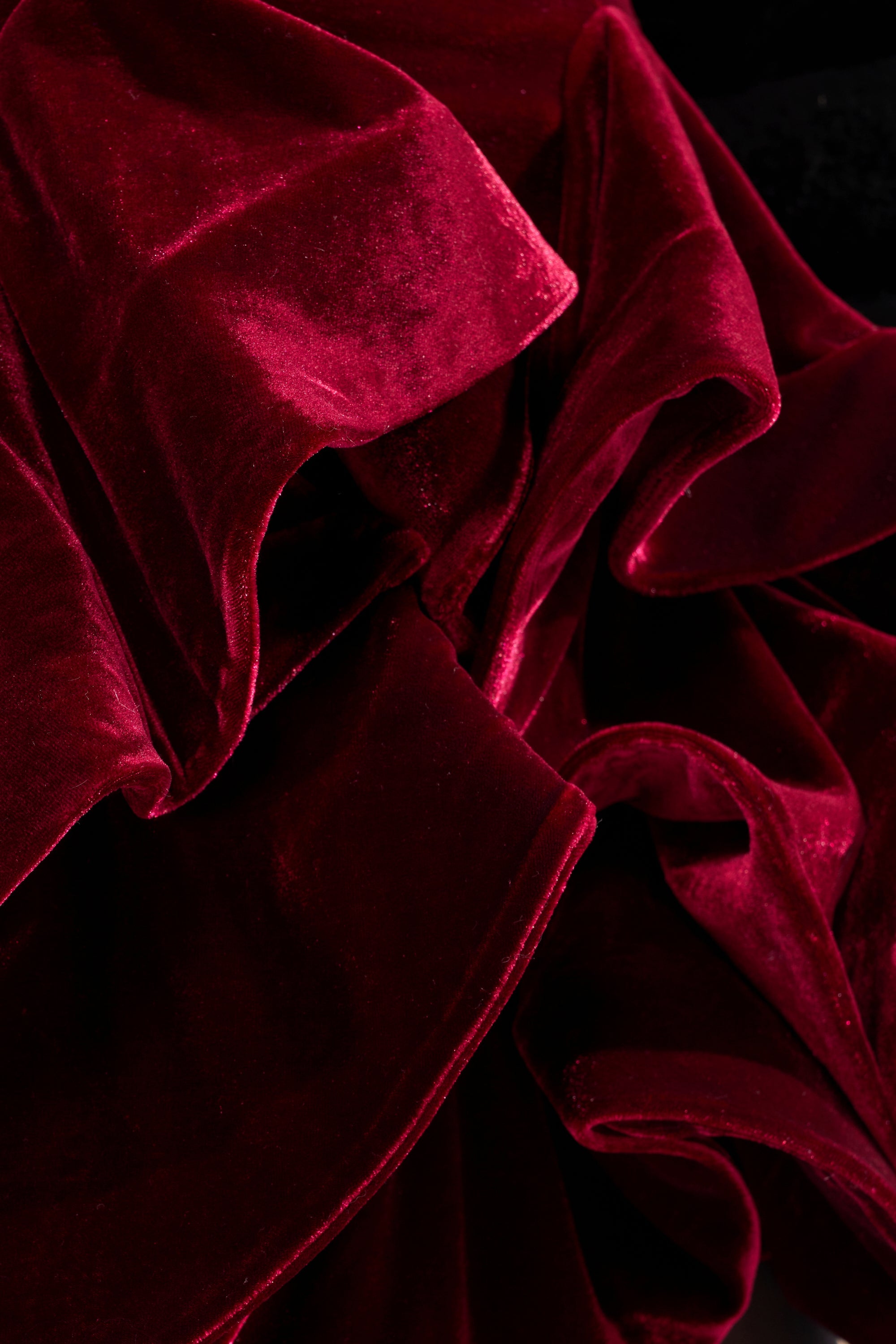 QUEEN VELVET RUFFLE SKIRT