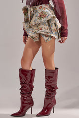 FLORAL BABY RUFFLE SKIRT