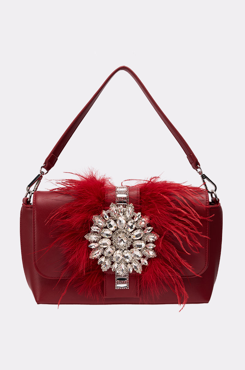 RED CARPET EMBELLISHED PURSE