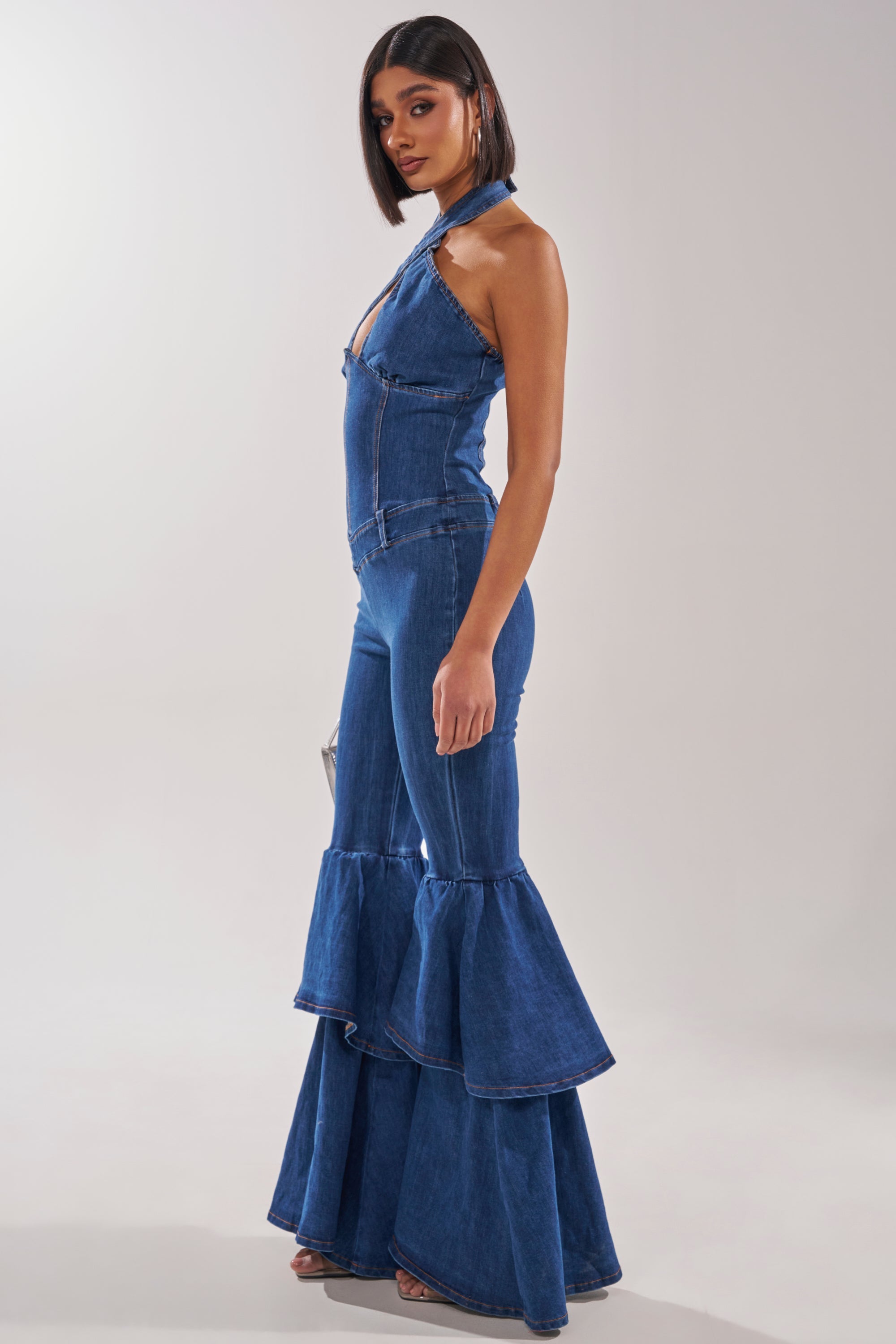 RODEO REBEL DENIM JUMPSUIT