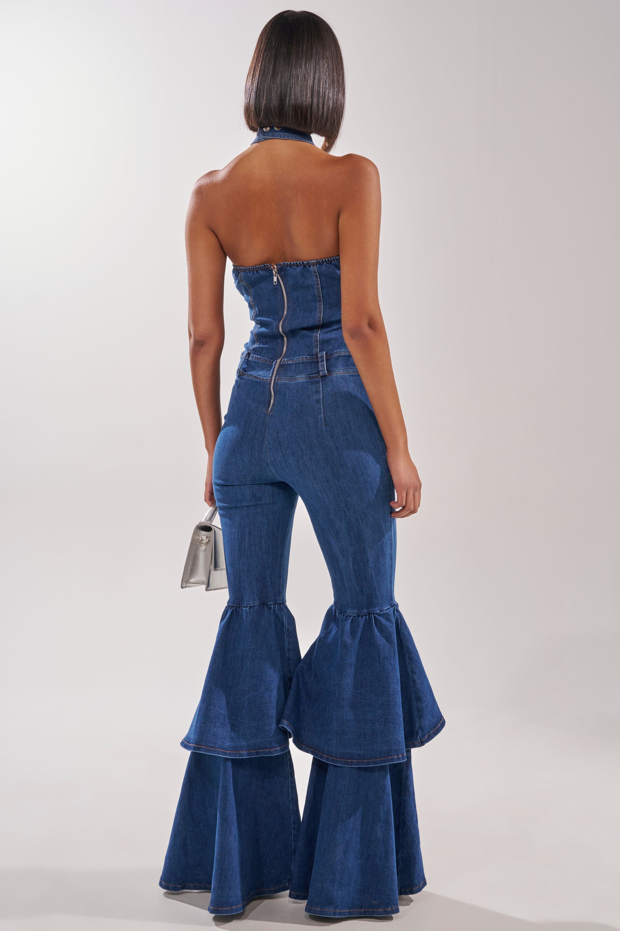 RODEO REBEL DENIM JUMPSUIT