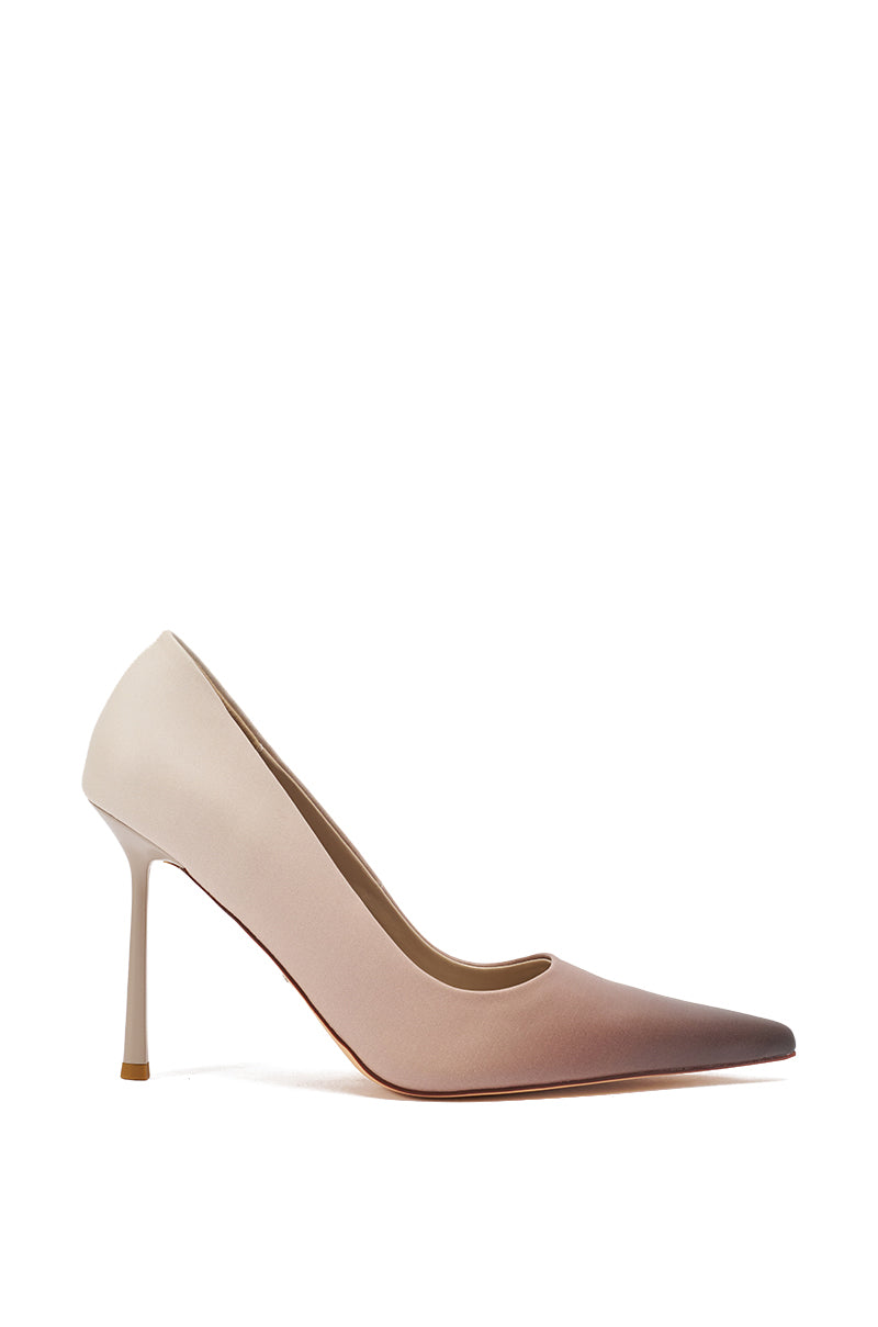 AZALEA WANG BROWN OMBRE EFFECT STILETTO PUMP
