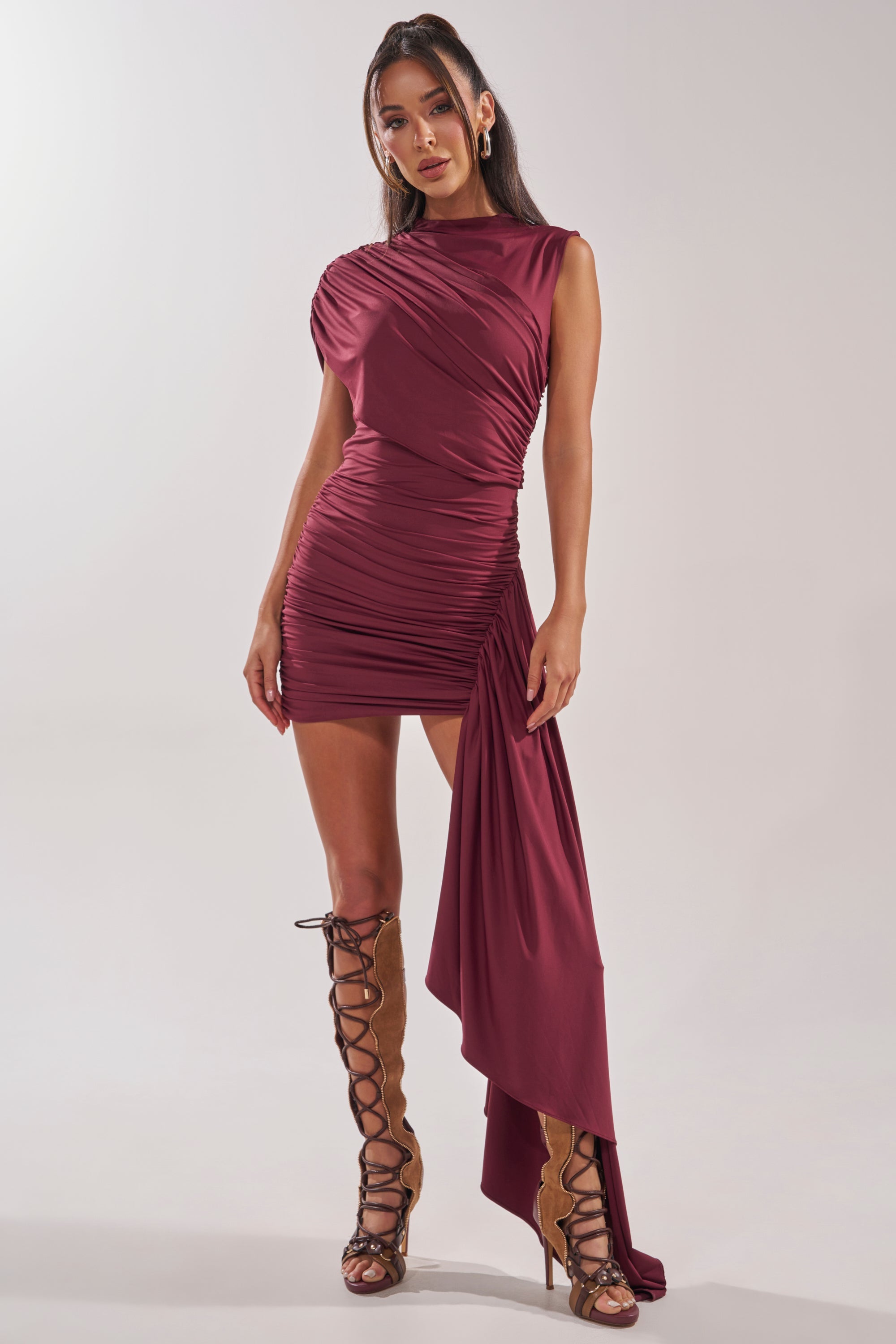 WRAP ME UP MINI DRESS