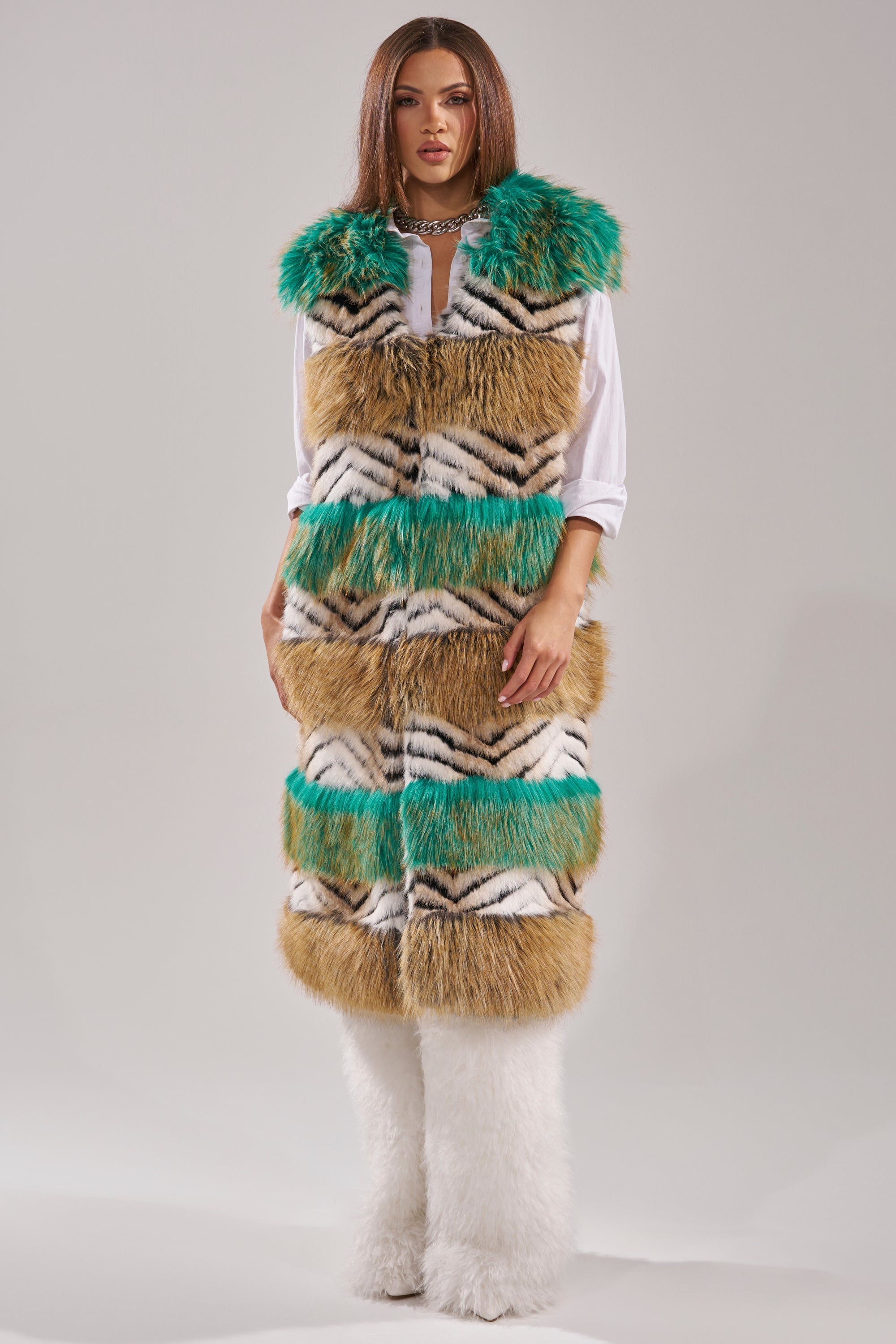 HYDE PARK FAUX FUR VEST