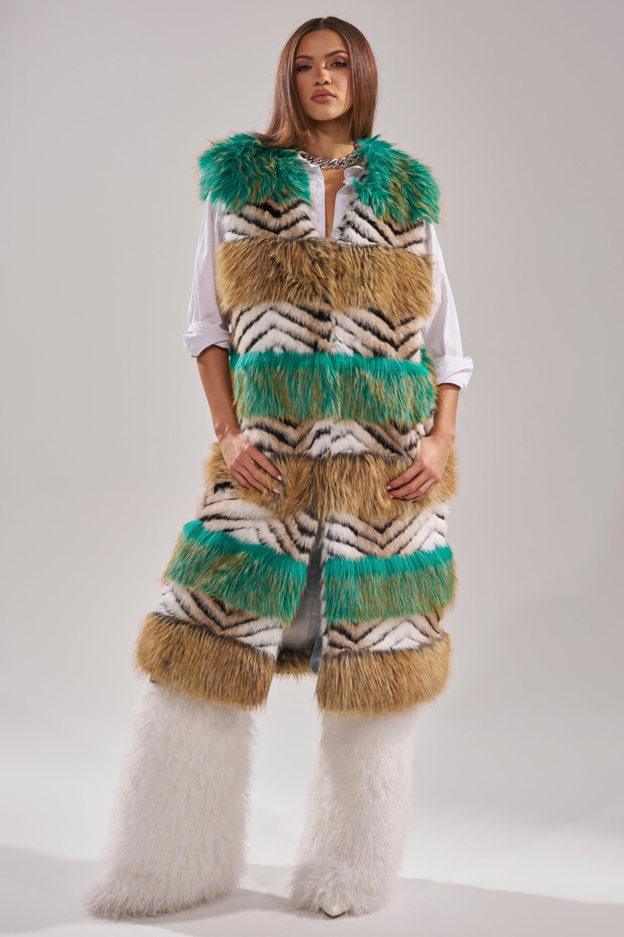 HYDE PARK FAUX FUR VEST