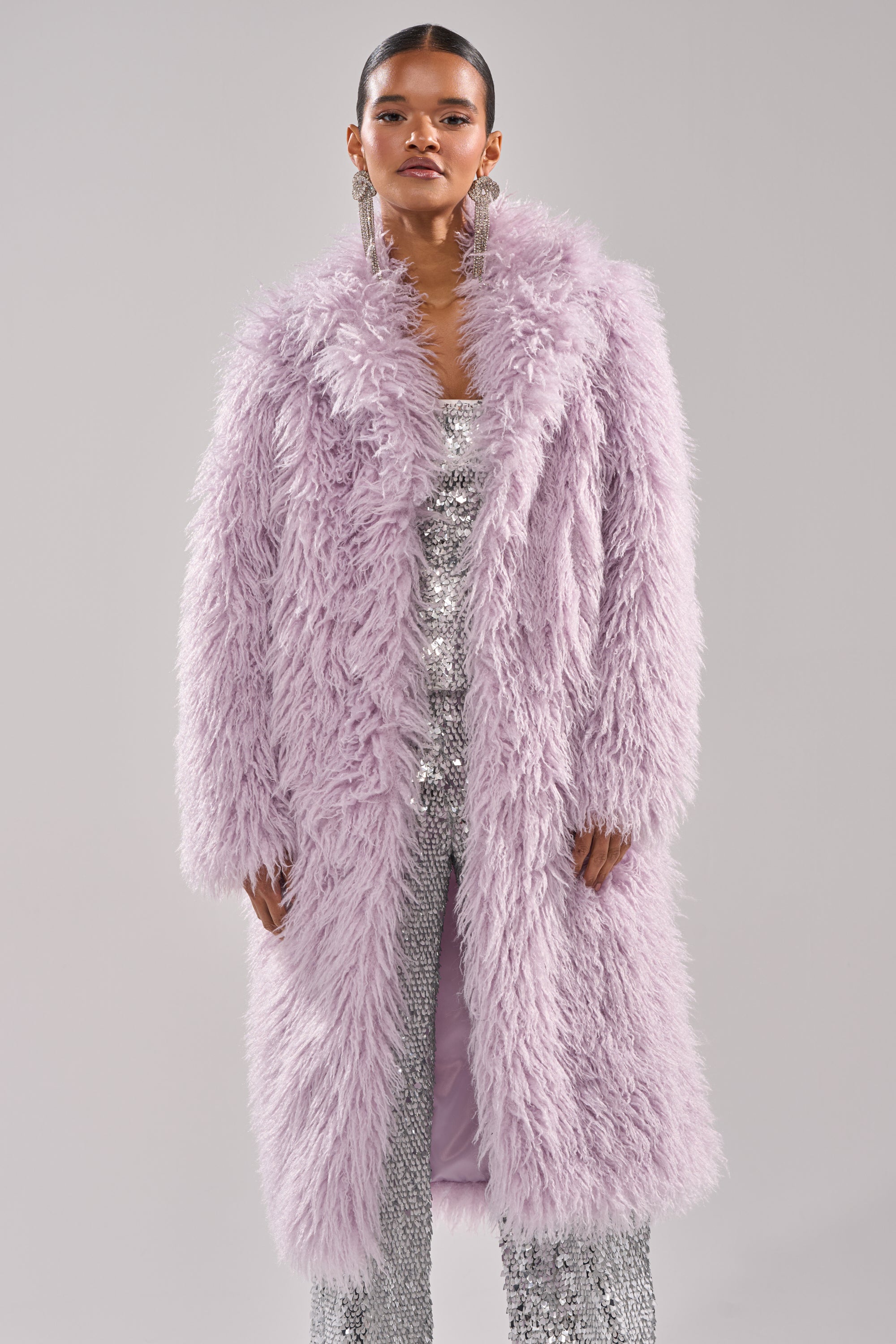 VIOLET SKIES FAUX FUR COAT